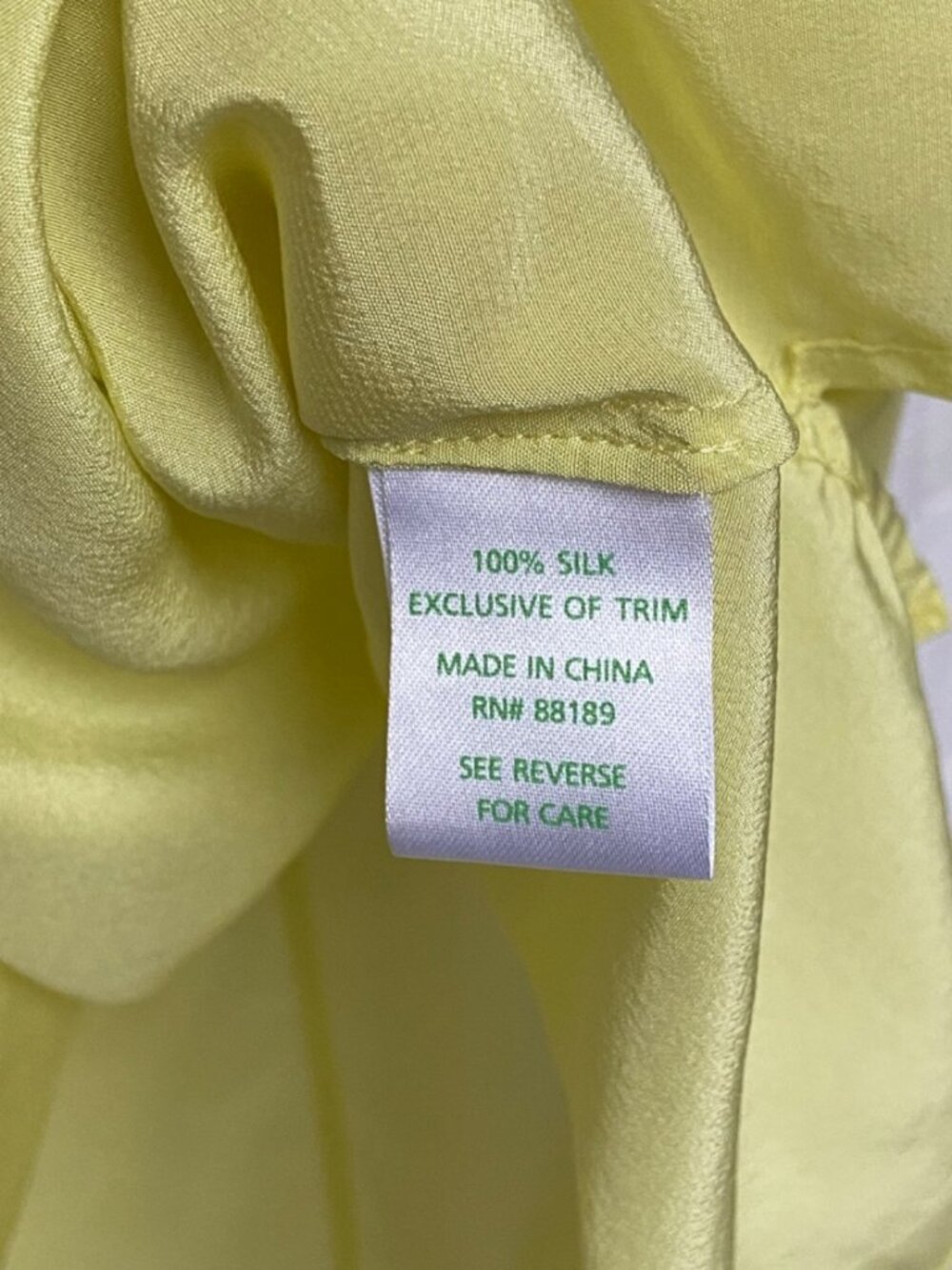 Lilly Pulitzer 100% Silk Yellow Sleeveless Embellished Camisole Top Size L - Picture 5 of 6